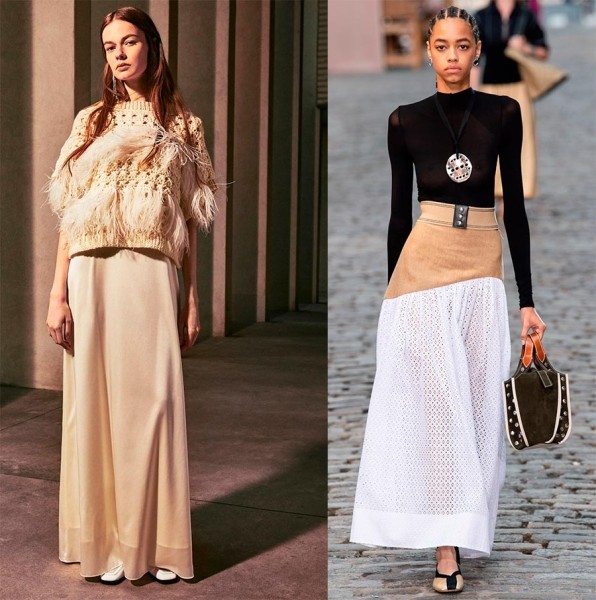 С чем носить длинную юбку: стильные образы и идеи