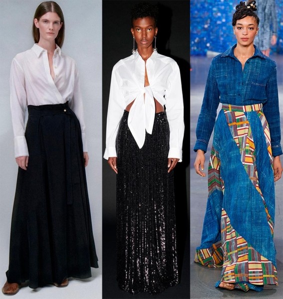 С чем носить длинную юбку: стильные образы и идеи