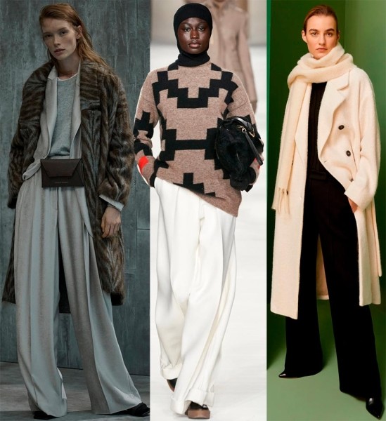 Модные широкие длинные брюки: идеи и фото с подиума Модные широкие длинные брюки: идеи и фото с подиума