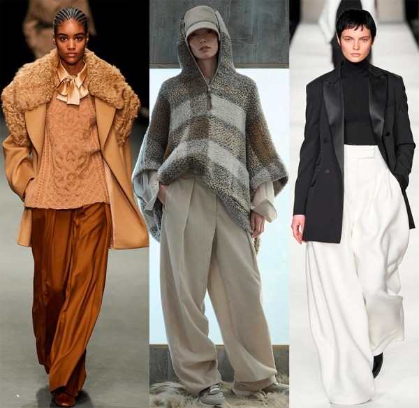 Модные широкие длинные брюки: идеи и фото с подиума Модные широкие длинные брюки: идеи и фото с подиума