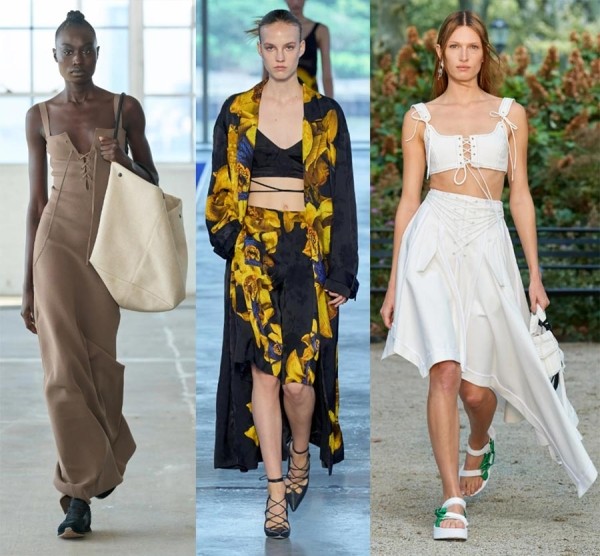 Модные приемы, трендовые стилизации, особенности кроя, ткани, текстуры, фасоны сезона весна-лето 2023