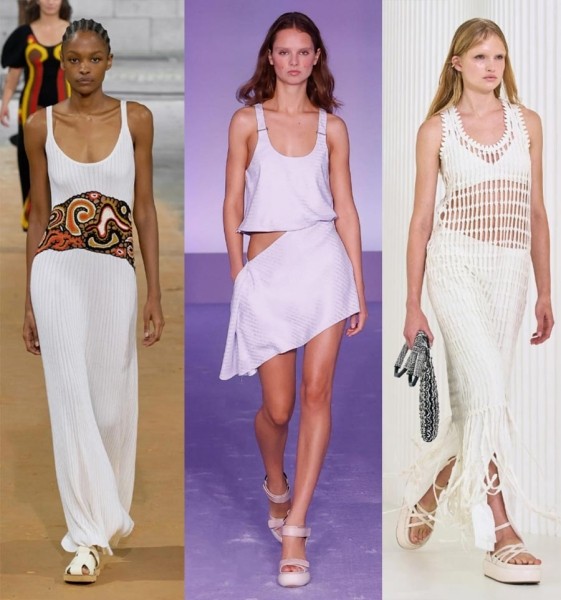 Модные приемы, трендовые стилизации, особенности кроя, ткани, текстуры, фасоны сезона весна-лето 2023