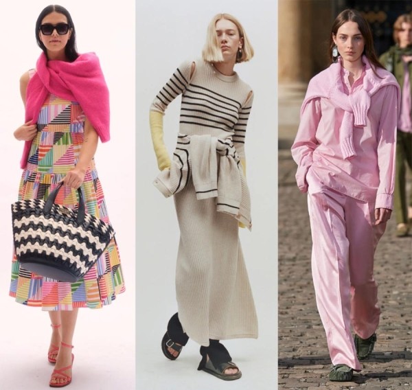 Модные приемы, трендовые стилизации, особенности кроя, ткани, текстуры, фасоны сезона весна-лето 2023