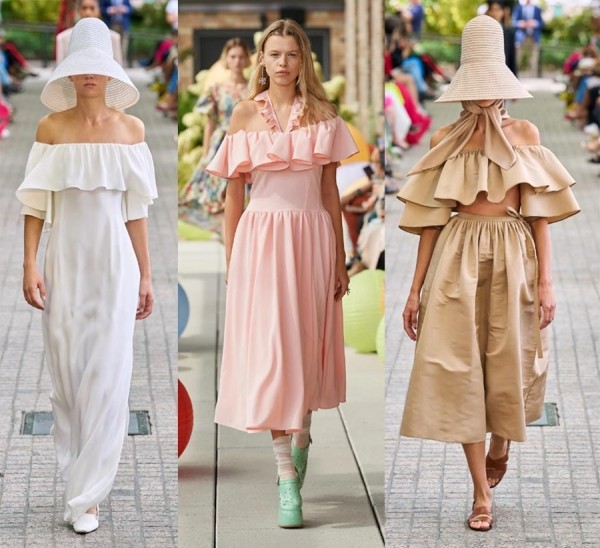 Модные приемы, трендовые стилизации, особенности кроя, ткани, текстуры, фасоны сезона весна-лето 2023