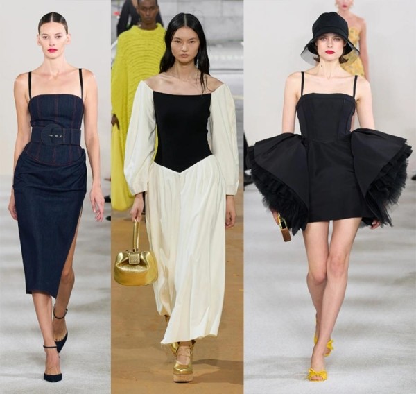 Модные приемы, трендовые стилизации, особенности кроя, ткани, текстуры, фасоны сезона весна-лето 2023