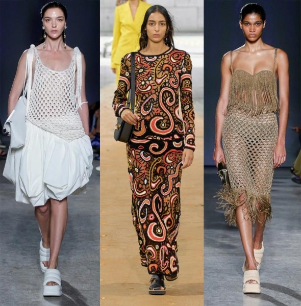 Модные приемы, трендовые стилизации, особенности кроя, ткани, текстуры, фасоны сезона весна-лето 2023