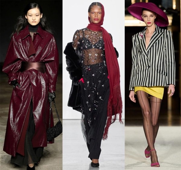 Красный цвет в одежде на модных показах 2023
