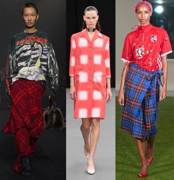 Красный цвет в одежде на модных показах 2023