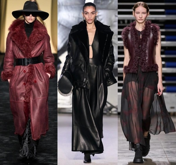 35 кожаных трендов в женской одежде 2023