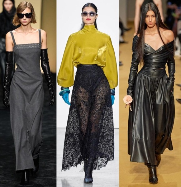35 кожаных трендов в женской одежде 2023