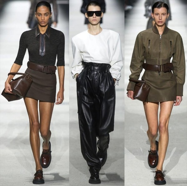 35 кожаных трендов в женской одежде 2023