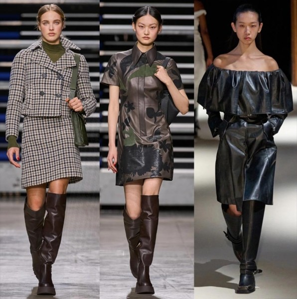 35 кожаных трендов в женской одежде 2023