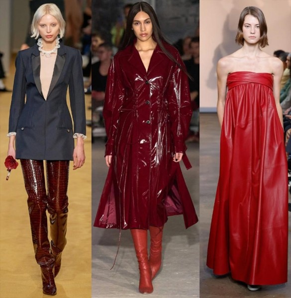 35 кожаных трендов в женской одежде 2023