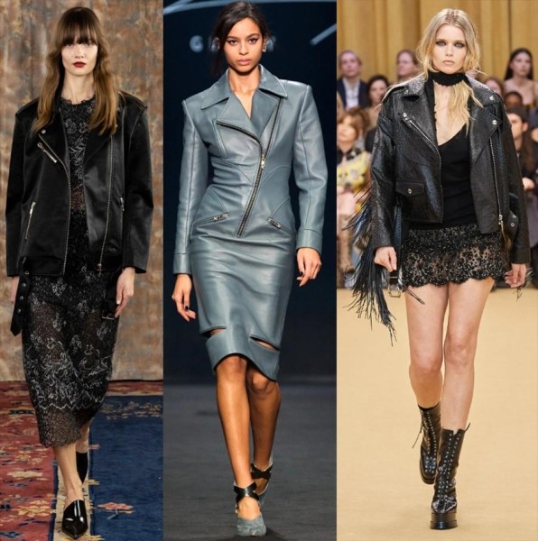 35 кожаных трендов в женской одежде 2023