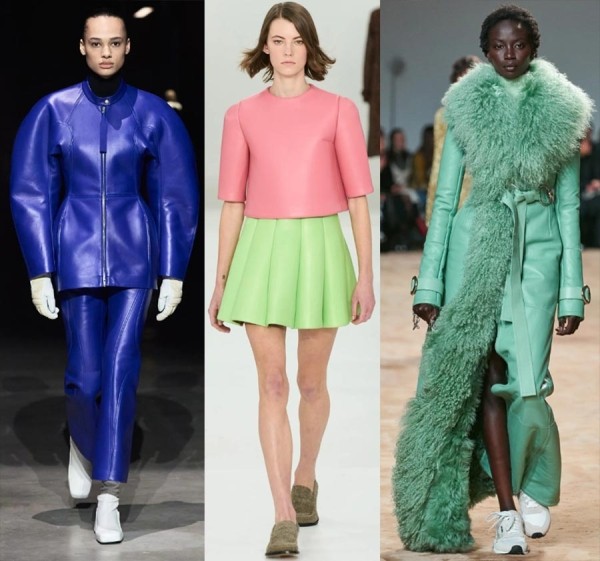 35 кожаных трендов в женской одежде 2023