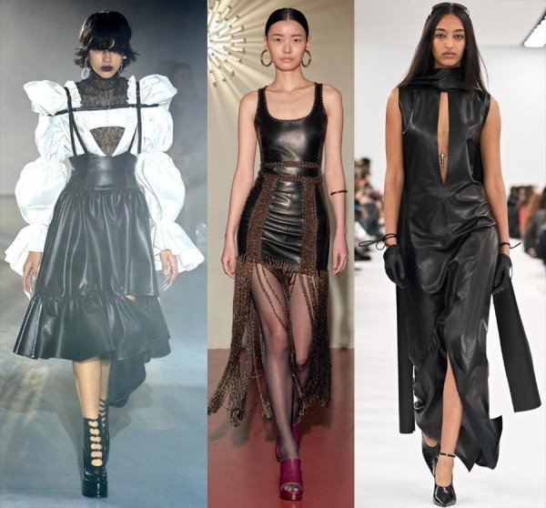 35 кожаных трендов в женской одежде 2023