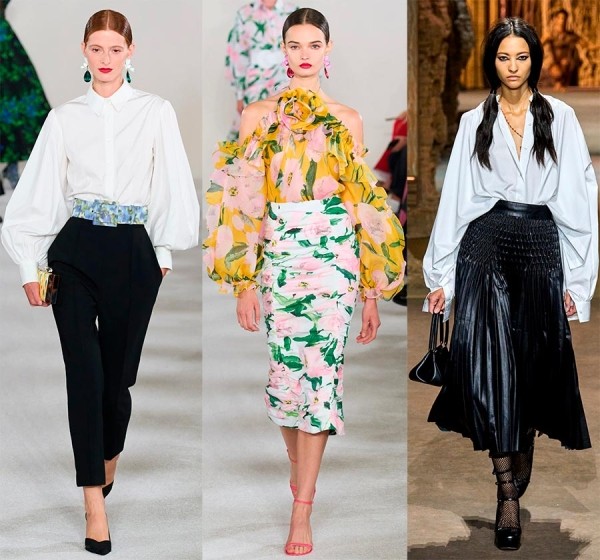 Модные и красивые образы из актуальных коллекций женской одежды