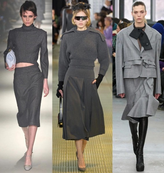 60 стильных образов в серых оттенках