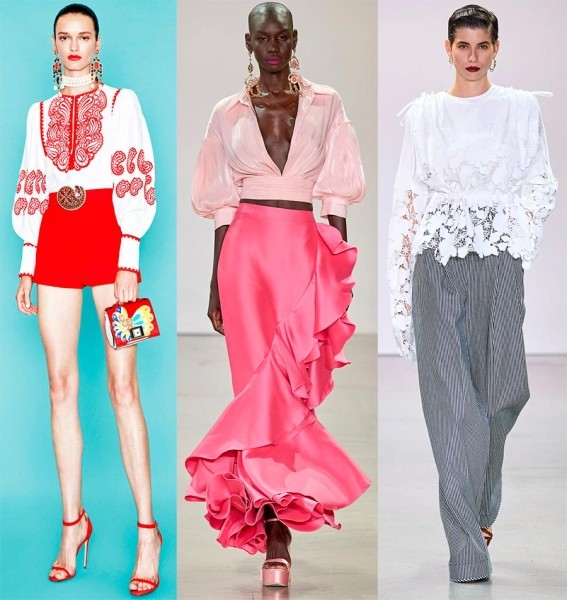Модные и красивые образы из актуальных коллекций женской одежды