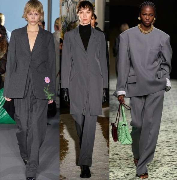 60 стильных образов в серых оттенках