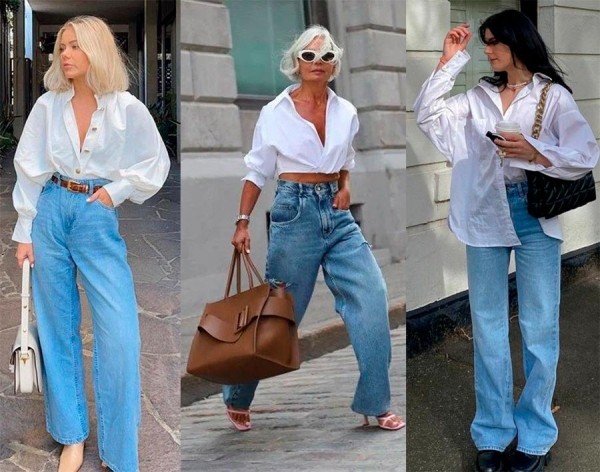Как носить джинсы Wide Leg: ТОП-8 примеров с образами из Pinterset