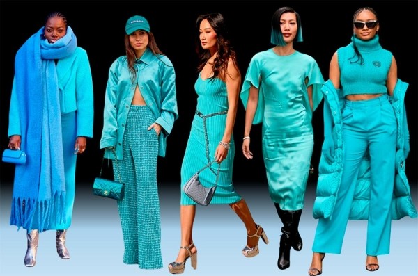 Модные цвета одежды с неделей мод в Париже, Милане, Нью-Йорке, Копенгагене