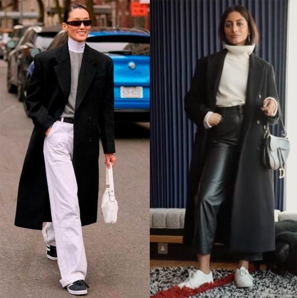 Черное пальто: актуальные фасоны и тренды сезона