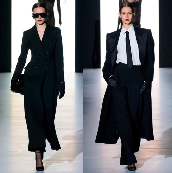 Черное пальто: актуальные фасоны и тренды сезона