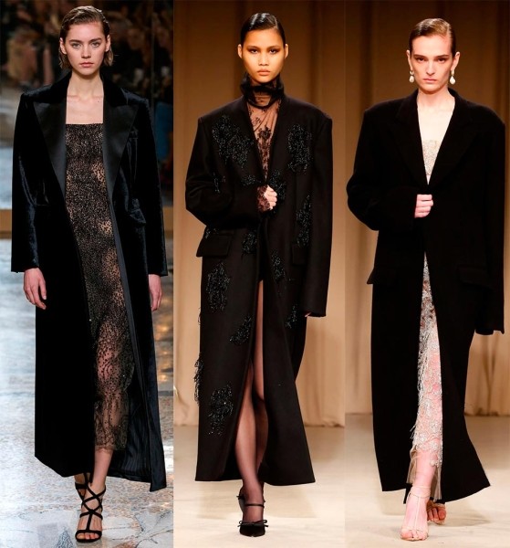 Черное пальто: актуальные фасоны и тренды сезона