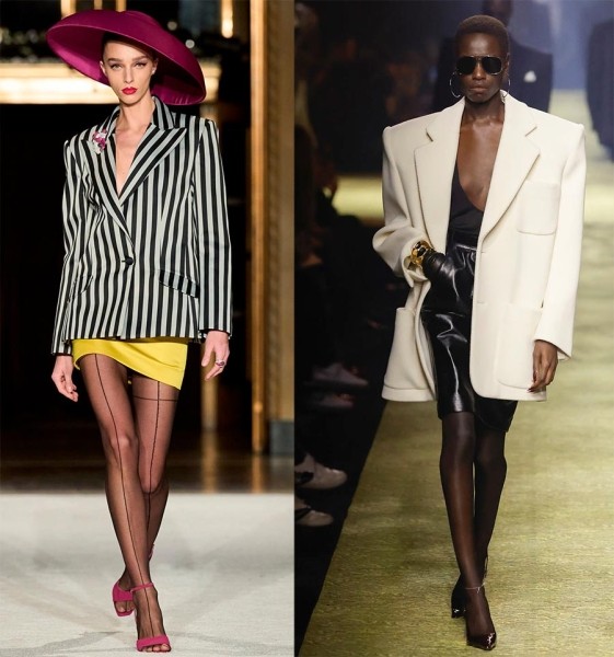 Модный костюм с юбкой и жакетом 2024 Модный костюм с юбкой и жакетом 2024