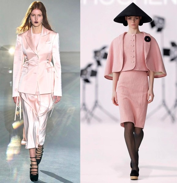 Модный костюм с юбкой и жакетом 2024 Модный костюм с юбкой и жакетом 2024