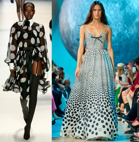 Актуальные варианты принта горох на одежде: модные образы 2024