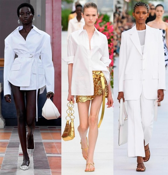 Основные цвета коллекций сезона весна-лето 2024: красный, белый, серый