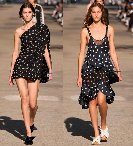 Актуальные варианты принта горох на одежде: модные образы 2024