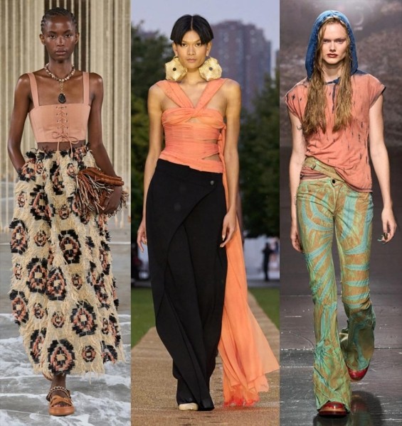 Модные цвета в одежде сезона весна-лето 2024