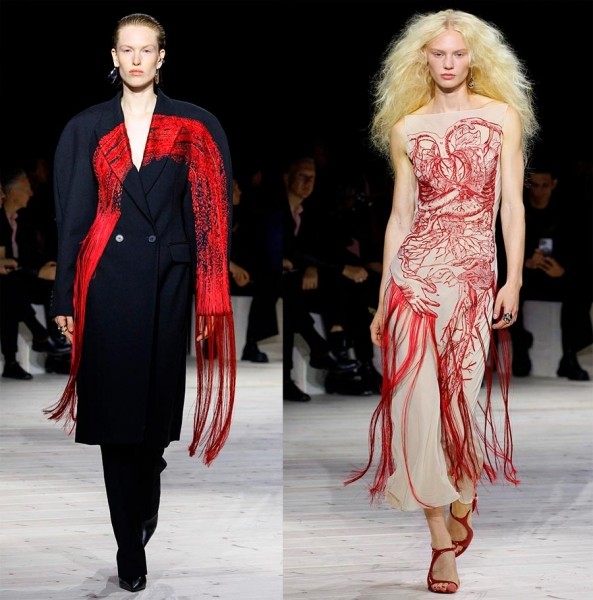 Модная женская одежда 2024 года от Alexander McQueen Модная женская одежда 2024 года от Alexander McQueen