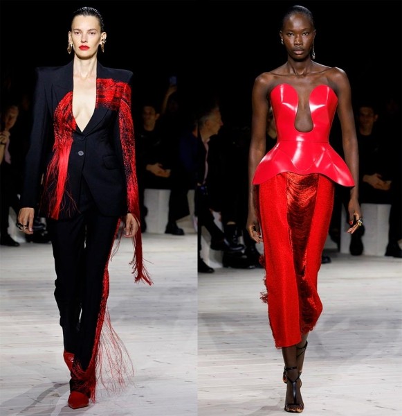 Модная женская одежда 2024 года от Alexander McQueen Модная женская одежда 2024 года от Alexander McQueen