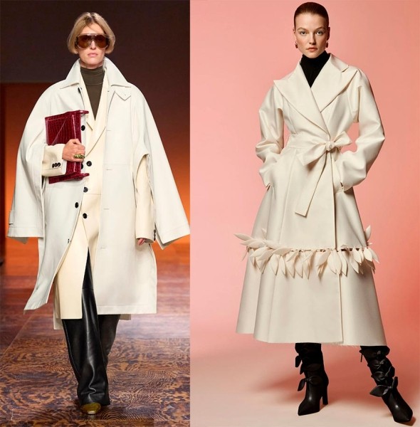 Красивые и модные образы в белом цвете оттенка Ivory