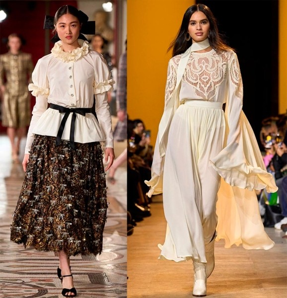 Красивые и модные образы в белом цвете оттенка Ivory