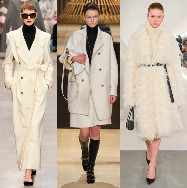 Красивые и модные образы в белом цвете оттенка Ivory