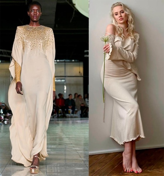 Красивые и модные образы в белом цвете оттенка Ivory