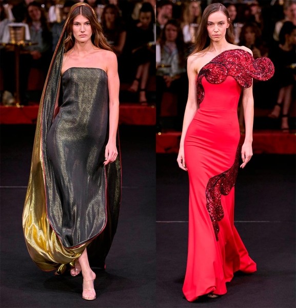 Вечерние и коктейльные платья Haute couture из актуальных коллекций сезона