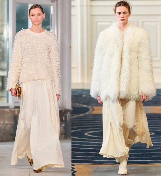 Красивые и модные образы в белом цвете оттенка Ivory