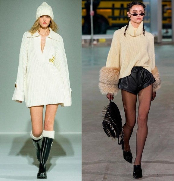 Красивые и модные образы в белом цвете оттенка Ivory