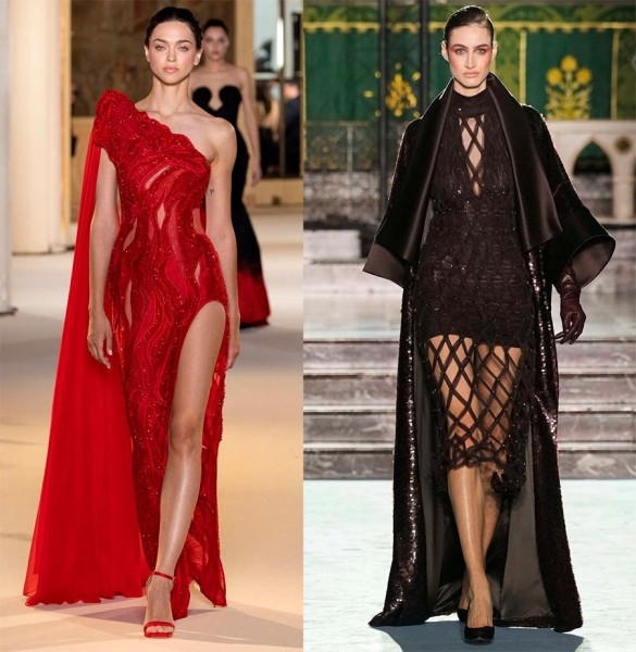 Вечерние и коктейльные платья Haute couture из актуальных коллекций сезона
