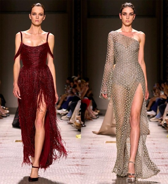 Вечерние и коктейльные платья Haute couture из актуальных коллекций сезона