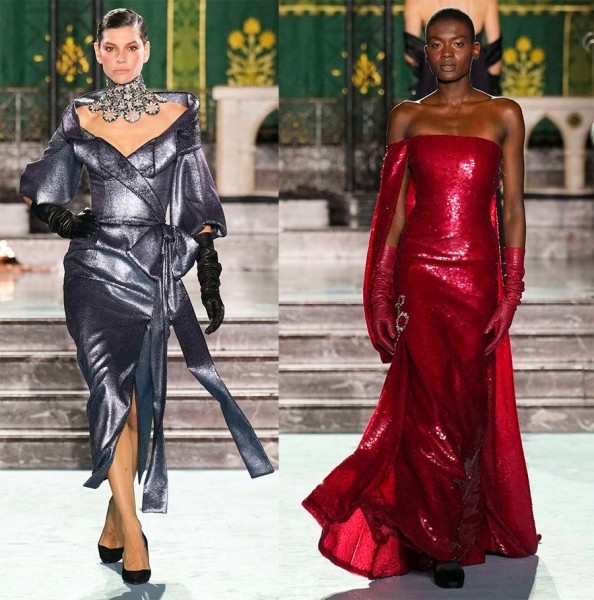 Вечерние и коктейльные платья Haute couture из актуальных коллекций сезона