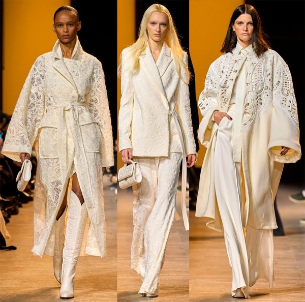 Красивые и модные образы в белом цвете оттенка Ivory