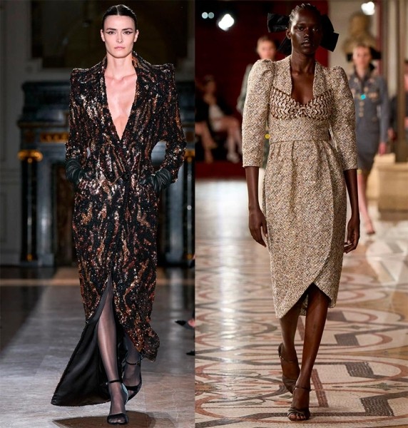 Вечерние и коктейльные платья Haute couture из актуальных коллекций сезона