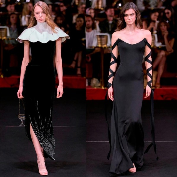 Вечерние и коктейльные платья Haute couture из актуальных коллекций сезона